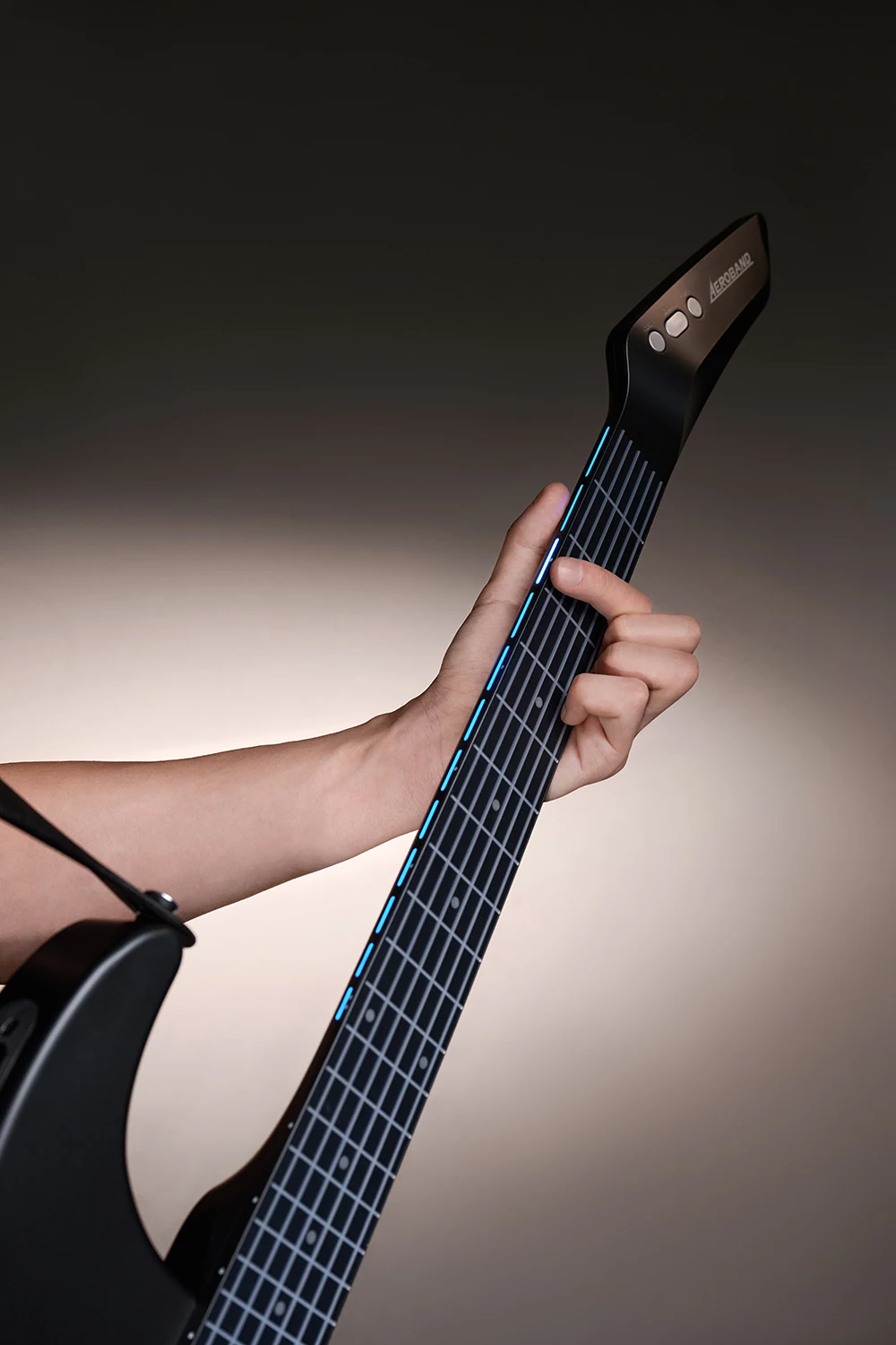 AeroBand Guitar Travel Electric Guitar Pain-Free Silicone String All-in-One 9 Sound Styles Acoustic Bass With Speaker Microphone