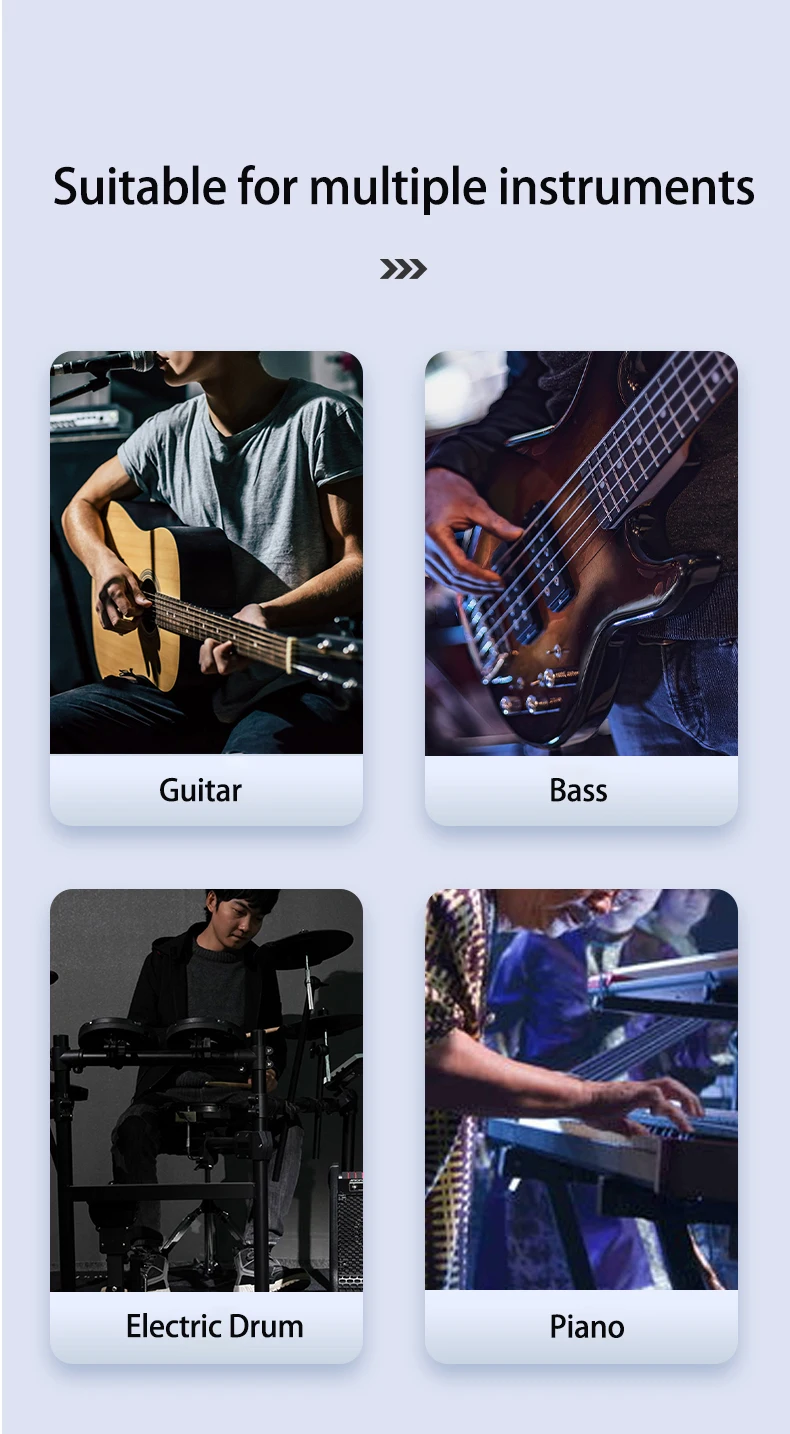 AROMA UHF Wireless Guitar System Guitar Transmitter Receiver For Electric Guitar Bass Wireless Transmitter Built-In Rechargeable AROMA UHF Wireless Guitar System Guitar Transmitter Receiver For Electric Guitar Bass Wireless Transmitter Built-In Rechargeable