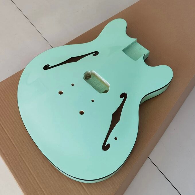 Custom high quality starcaster electric guitar body,black edge,support customization - Image 3