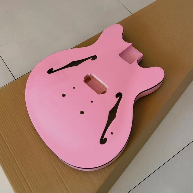 Custom high quality starcaster electric guitar body,black edge,support customization - Image 2
