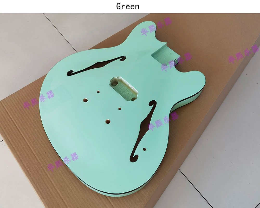 Custom high quality starcaster electric guitar body,black edge,support customization