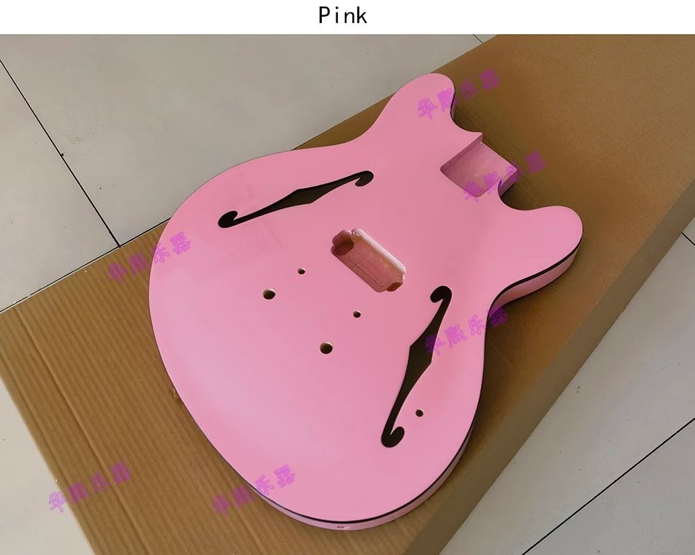Custom high quality starcaster electric guitar body,black edge,support customization