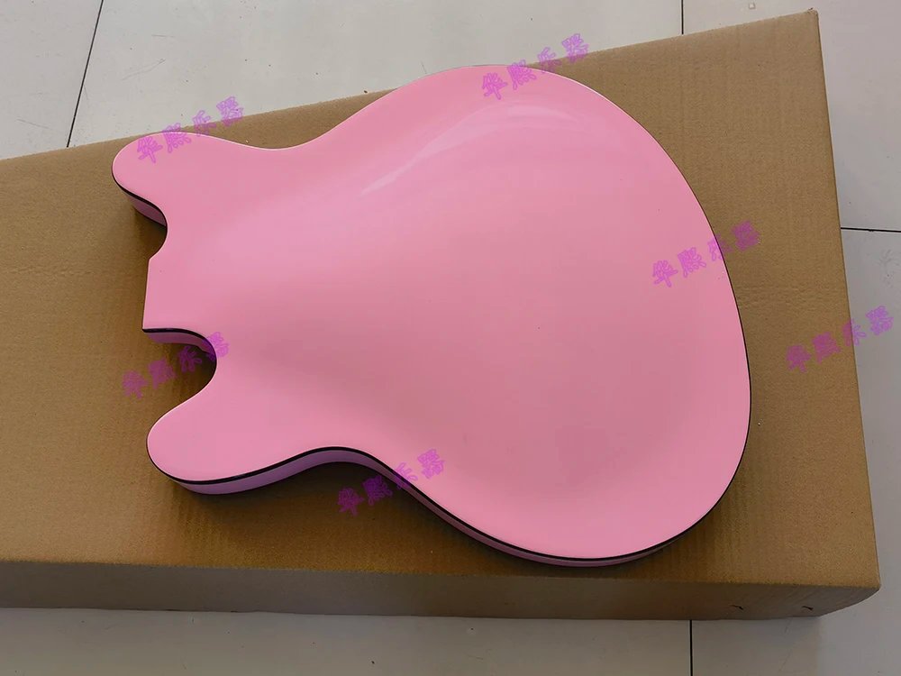 Custom high quality starcaster electric guitar body,black edge,support customization