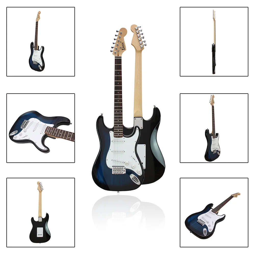 IRIN 6 String Electric Guitar 39 Inch 21 Frets Basswood Body Electric Guitar Guitarra With Bag Amp Capo Guitar Parts Accessories IRIN 6 String Electric Guitar 39 Inch 21 Frets Basswood Body Electric Guitar Guitarra With Bag Amp Capo Guitar Parts Accessories