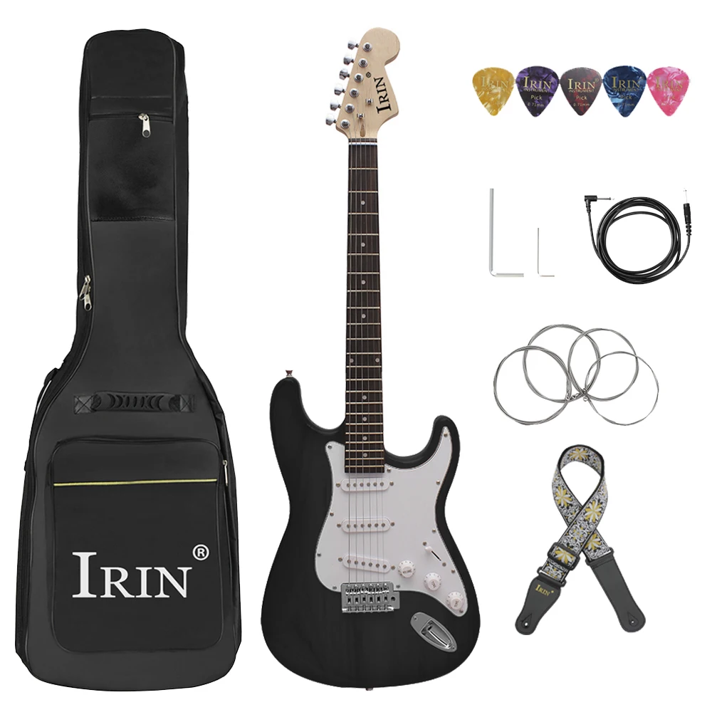 IRIN 6 String Electric Guitar 39 Inch 21 Frets Basswood Body Electric Guitar Guitarra With Bag Amp Capo Guitar Parts Accessories IRIN 6 String Electric Guitar 39 Inch 21 Frets Basswood Body Electric Guitar Guitarra With Bag Amp Capo Guitar Parts Accessories