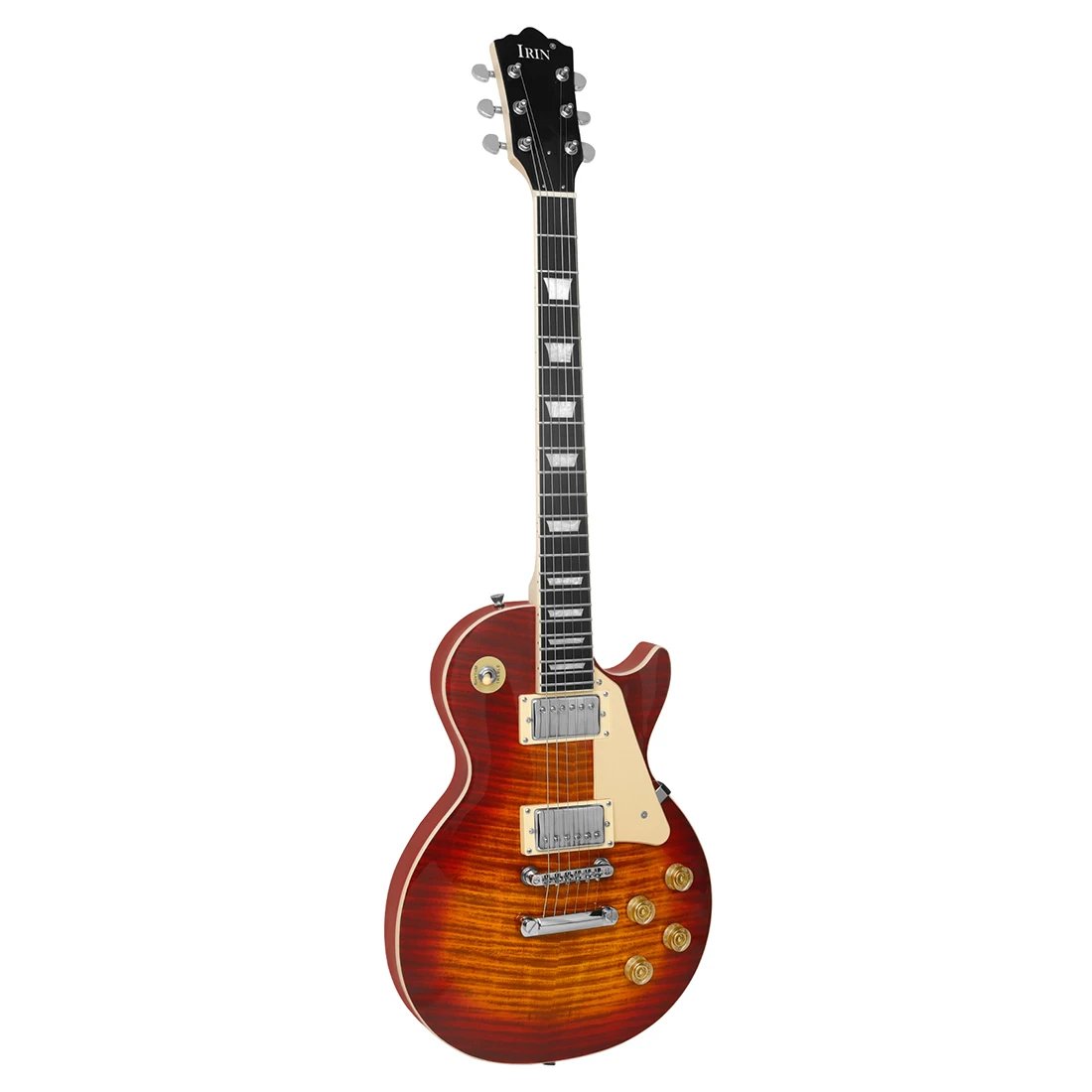 IRIN 6 Strings Tiger Patterned Red Electric Guitar 39 Inch Solid Full-size Electric Guitar Starter Kit Includes Amplifier Bag IRIN 6 Strings Tiger Patterned Red Electric Guitar 39 Inch Solid Full-size Electric Guitar Starter Kit Includes Amplifier Bag