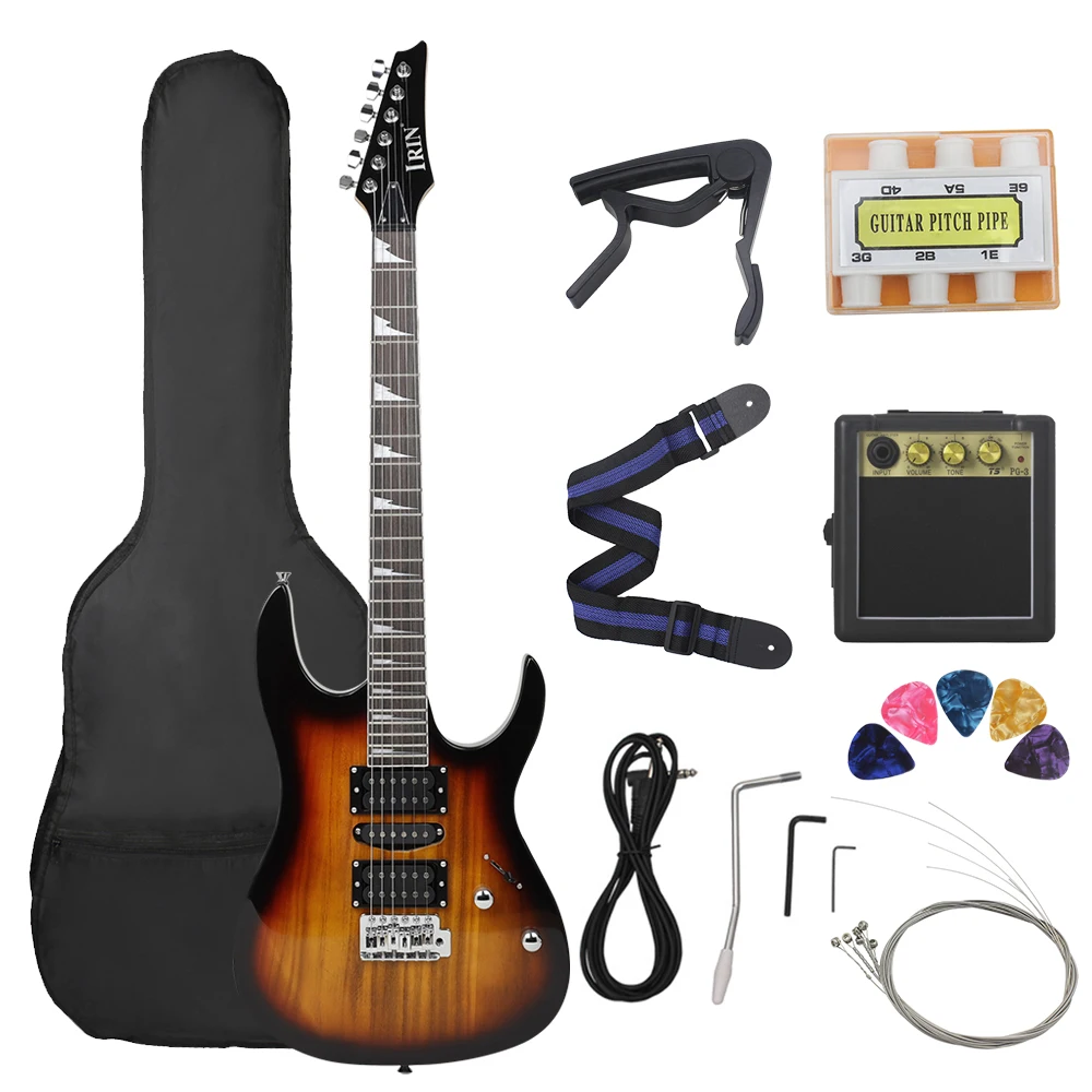 6 Strings 24 Frets Electric Guitar Maple Body Electric Guitar Guitarra With Bag Speaker Necessary Guitar Parts & Accessories