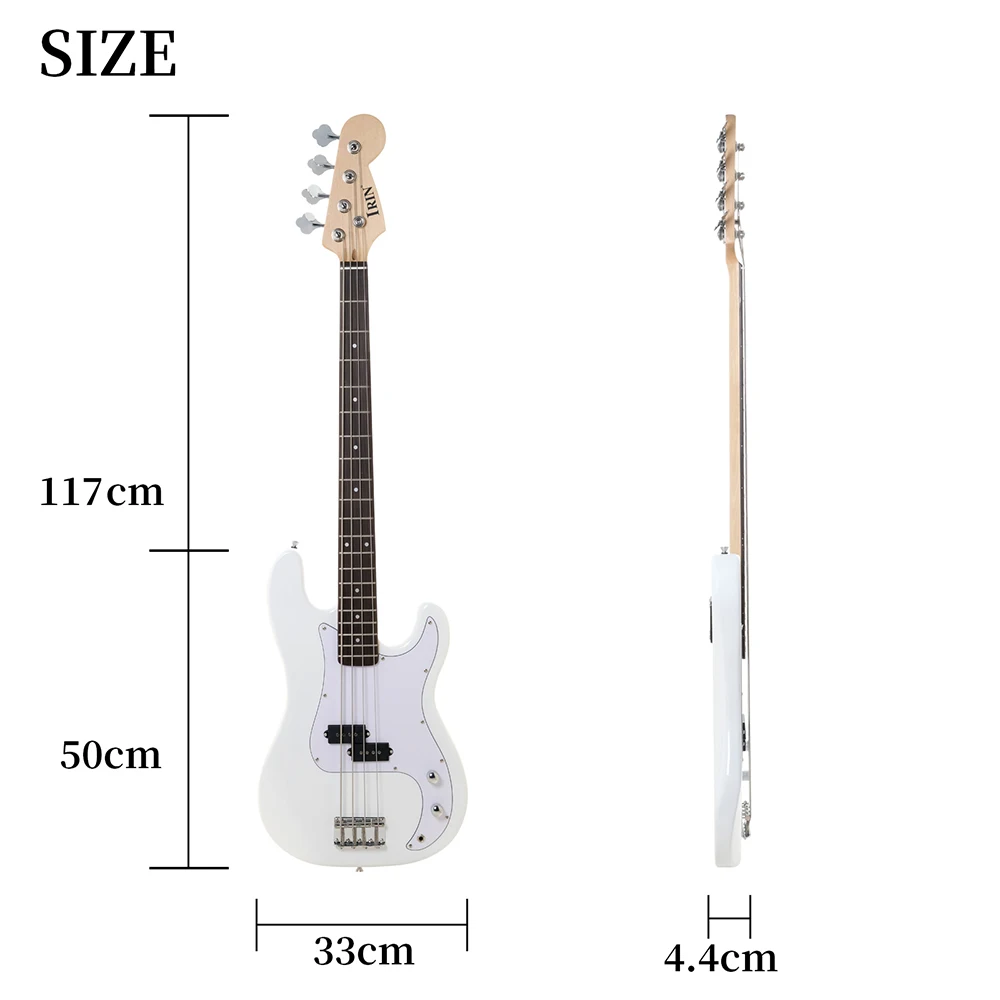 IRIN 4 Strings Electric Bass Guitar 20 Frets Basswood Body Maple Neck Electric Bass Guitar Guitarra With 3M Cable Accessories