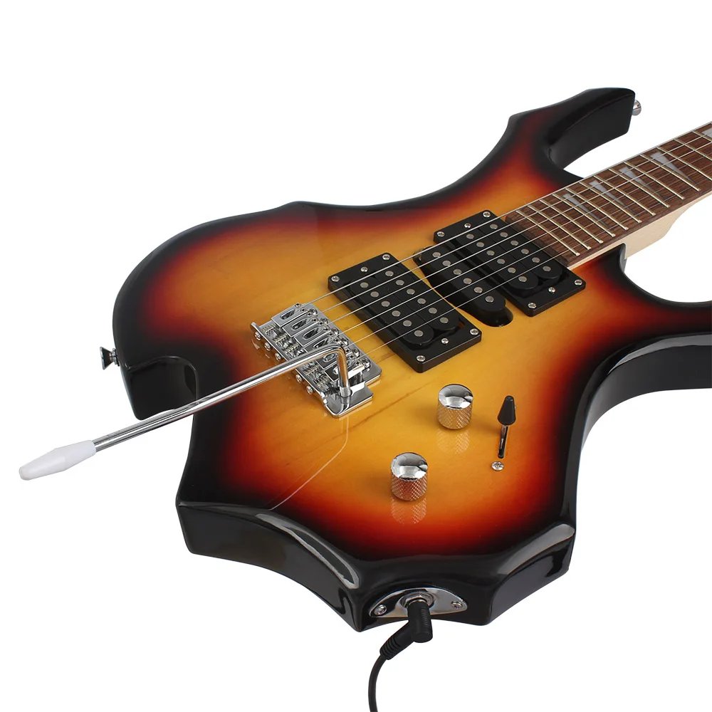 24 Frets 6 Strings Electric Guitar Maple Body Electric Guitar Guitarra With Bag Speaker Necessary Guitar Parts & Accessories