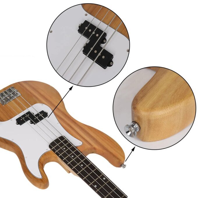 IRIN 4 Strings 20 Frets Bass Guitar Basswood Body Electric Bass Guitarra With Bag Amp Tuner Bass Guitar Parts & Accessories - Image 4