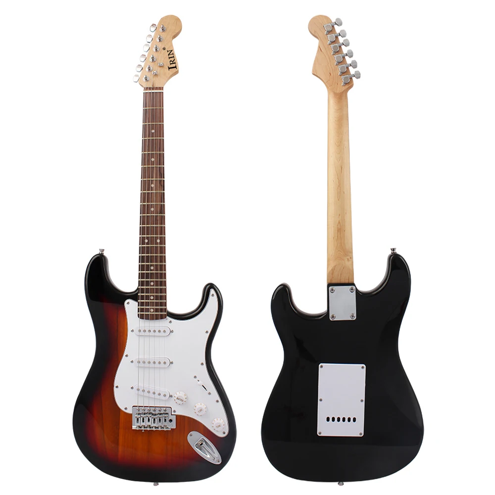 IRIN ST Electric Guitar 6 String 39 Inch 21 Frets Basswood Body Electric Guitar Guitarra With Speaker Guitar Parts & Accessories IRIN ST Electric Guitar 6 String 39 Inch 21 Frets Basswood Body Electric Guitar Guitarra With Speaker Guitar Parts & Accessories
