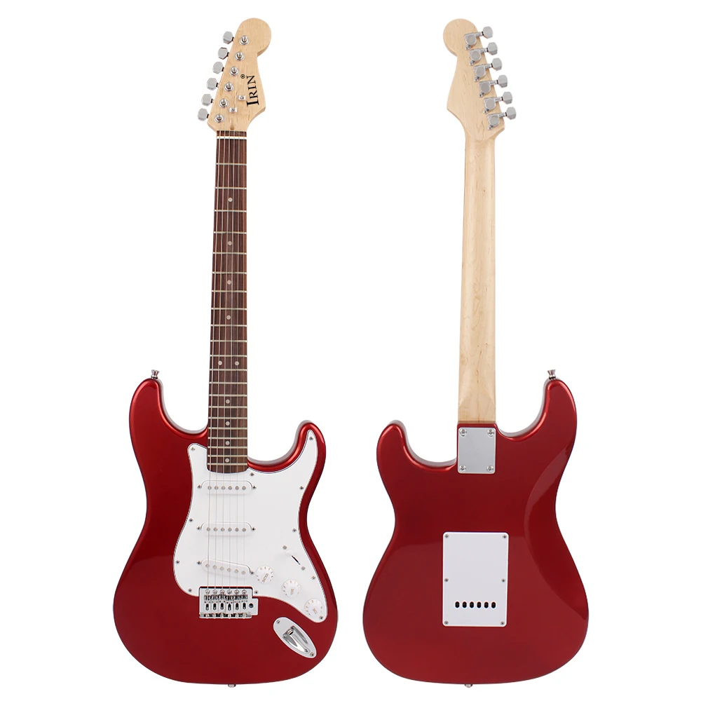 IRIN ST Electric Guitar 6 String 39 Inch 21 Frets Basswood Body Electric Guitar Guitarra With Speaker Guitar Parts & Accessories IRIN ST Electric Guitar 6 String 39 Inch 21 Frets Basswood Body Electric Guitar Guitarra With Speaker Guitar Parts & Accessories