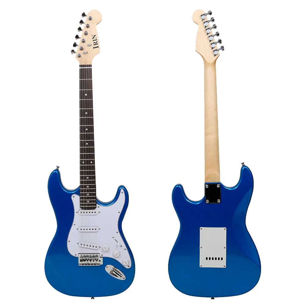 IRIN ST Electric Guitar 6 String 39 Inch 21 Frets Basswood Body Electric Guitar Guitarra With Speaker Guitar Parts & Accessories IRIN ST Electric Guitar 6 String 39 Inch 21 Frets Basswood Body Electric Guitar Guitarra With Speaker Guitar Parts & Accessories