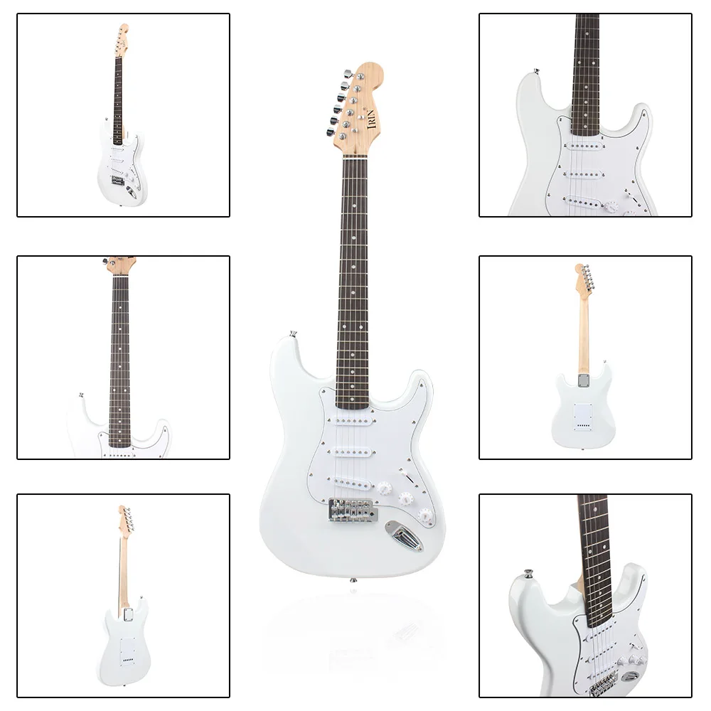 IRIN ST Electric Guitar 6 String 39 Inch 21 Frets Basswood Body Electric Guitar Guitarra With Speaker Guitar Parts & Accessories IRIN ST Electric Guitar 6 String 39 Inch 21 Frets Basswood Body Electric Guitar Guitarra With Speaker Guitar Parts & Accessories