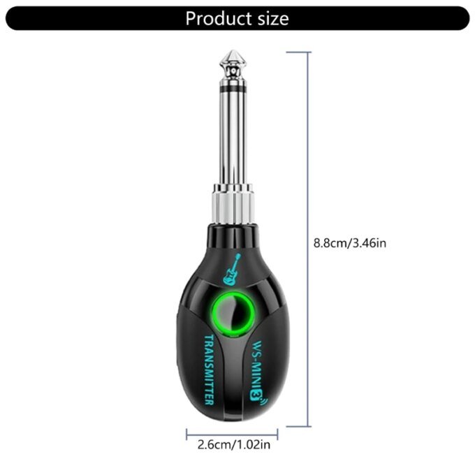 Wireless Guitar System Rechargeable Sound Wireless Transmitter Receiver for Guitar Violin Keyboard Electric Instrument 69HD - Image 6