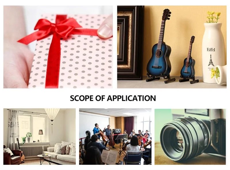 Mini Classical Guitar Model Wooden Miniature Musical Instrument Ornament Home Garage Kit Decoration Gift With Case Stand