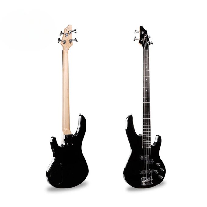 Electric Guitar Bass Four Strings White Wood Professional Performance Rock Musical String Instrument Rosewood Fingerboard Guitar
