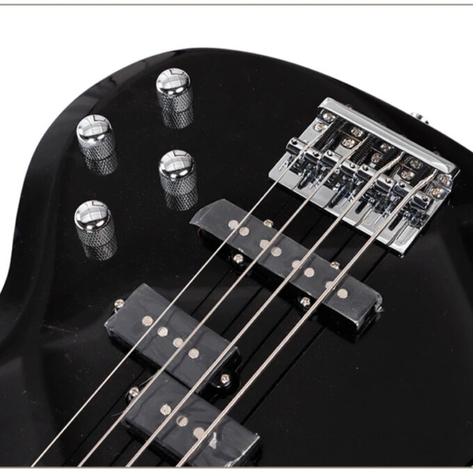 Electric Guitar Bass Four Strings White Wood Professional Performance Rock Musical String Instrument Rosewood Fingerboard Guitar - Image 3