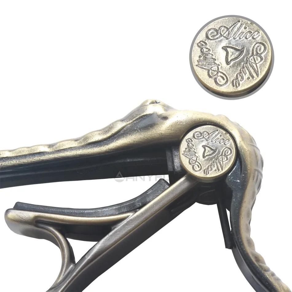 Alice A007G Metal Crocodile Design Folk Acoustic Guitar Capo Clamp Wholesales Alice A007G Metal Crocodile Design Folk Acoustic Guitar Capo Clamp Wholesales