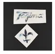 3 Pcs Metal Guitar Decal Sticker Headstock Logo Selfadhesive Silver