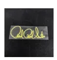 3 Pcs Metal Guitar Decal Sticker Headstock Logo Selfadhesive Silver
