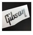 3 Pcs Metal Guitar Decal Sticker Headstock Logo Selfadhesive Silver