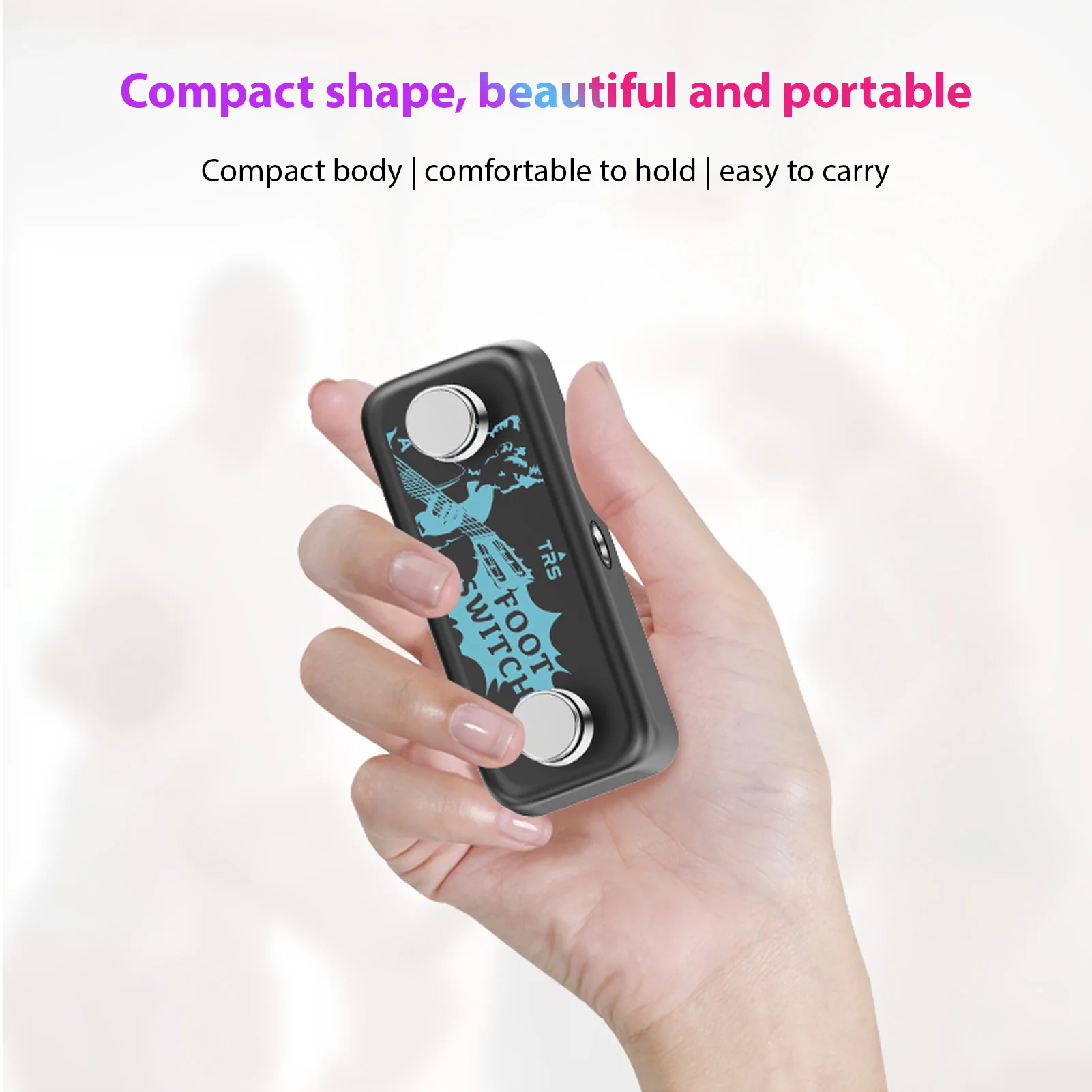 Effects Controller Pedals A B Channel Dual Footswitch 6.35mm Stereo Input Plug Play for Comprehensive Effect Controller