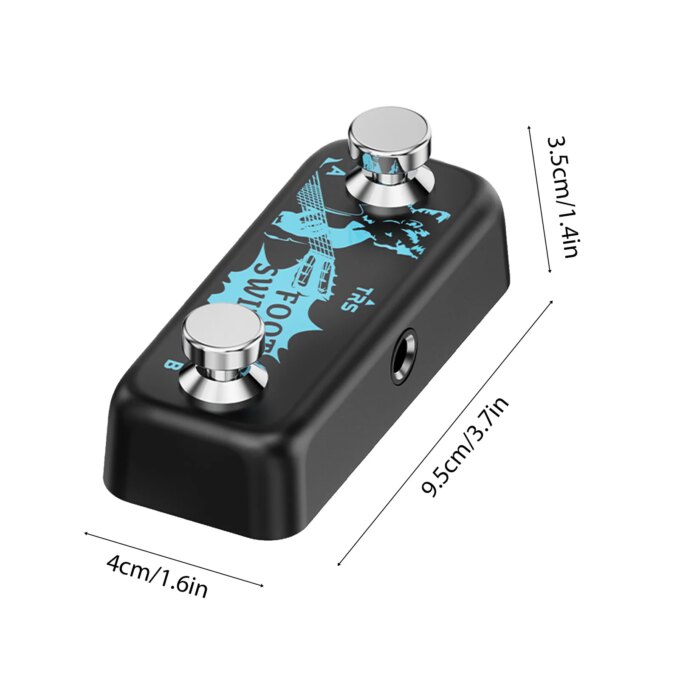Effects Controller Pedals A B Channel Dual Footswitch 6.35mm Stereo Input Plug Play for Comprehensive Effect Controller - Image 5