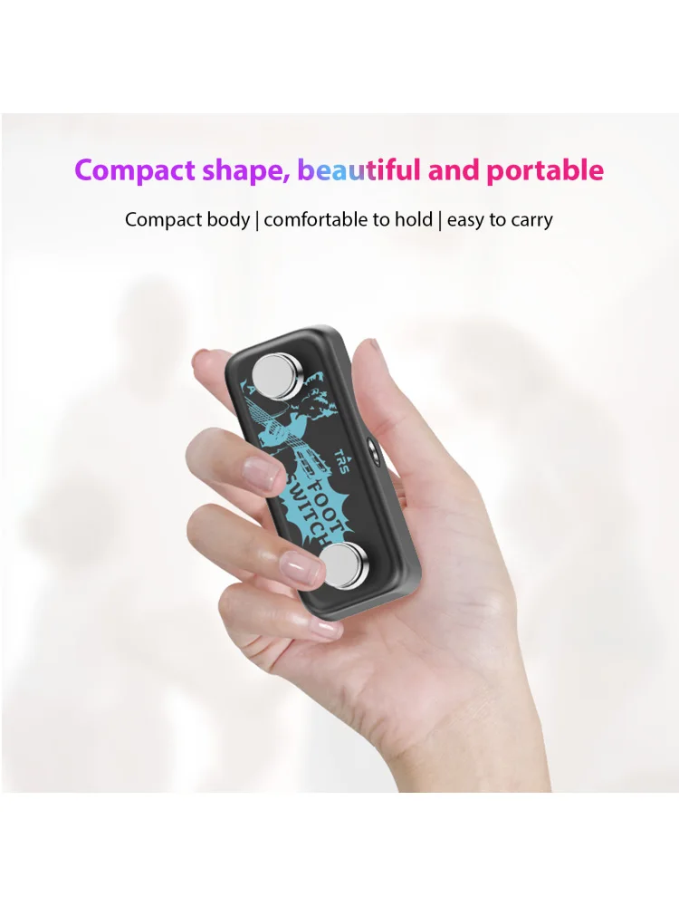 Effects Controller Pedals A B Channel Dual Footswitch 6.35mm Stereo Input Plug Play for Comprehensive Effect Controller