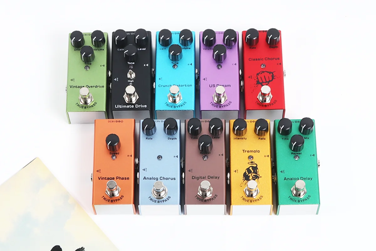 Electric Guitar Pedal Mini Vintage overdrive/US Dream/Classic Chorus/Fuzz/Tremolo/Analog delay/Digital Delay/Ultimate Drive