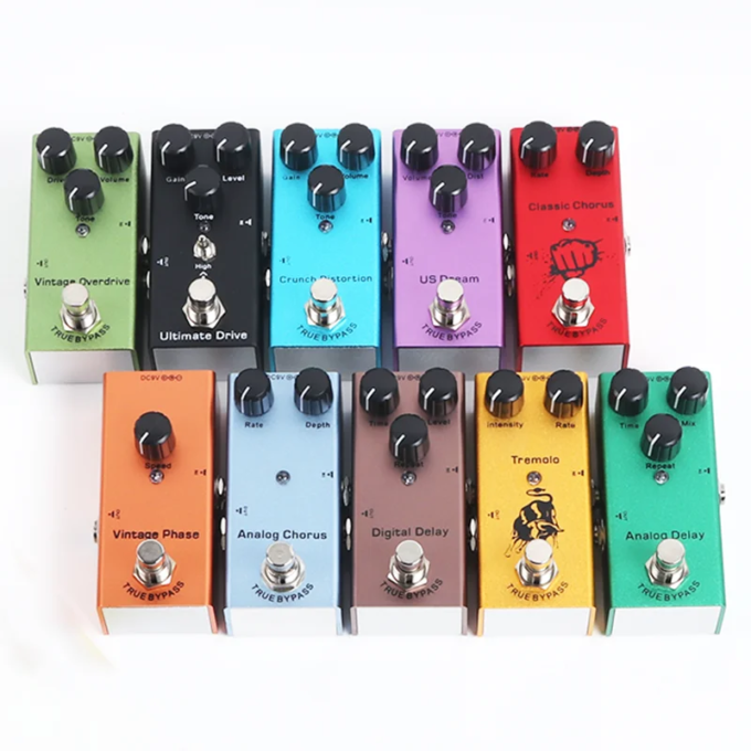 Electric Guitar Pedal Mini Vintage overdrive/US Dream/Classic Chorus/Fuzz/Tremolo/Analog delay/Digital Delay/Ultimate Drive