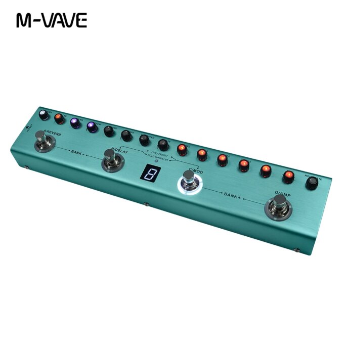 M-VAVE Tank-G Guitar Multi-Effects Pedal Rechargeable 36 Presets 9 Preamp Slots 8 IR Cab Slots 3Modulation/Delay/Reverb Effects - Image 3