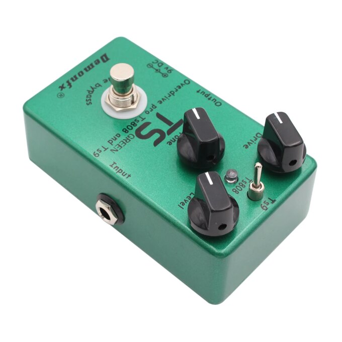Demonfx TS GREEN High Quality Combine TS9 And TS808 Overdrive Booster Guitar Effect Pedal Hole Device - Image 6