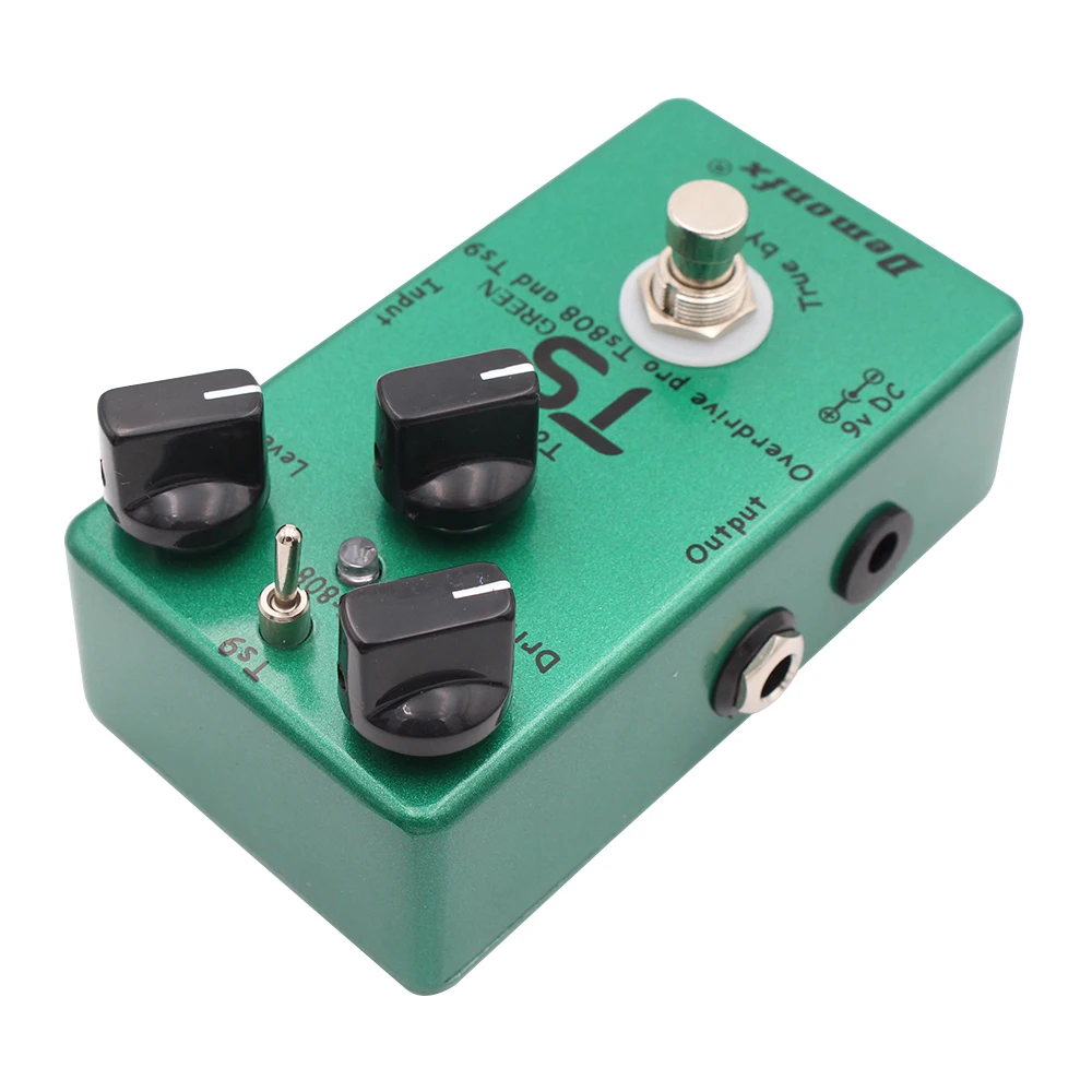 Demonfx TS GREEN High Quality Combine TS9 And TS808 Overdrive Booster Guitar Effect Pedal Hole Device
