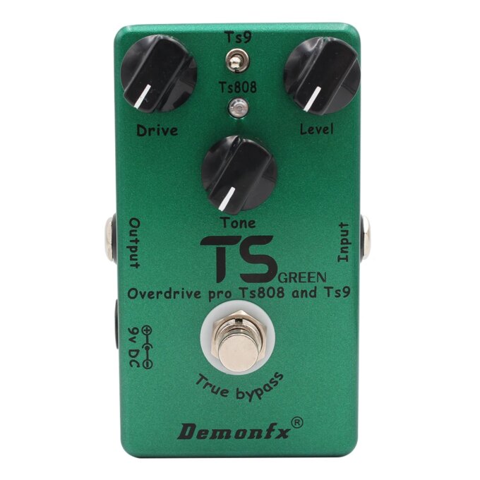 Demonfx TS GREEN High Quality Combine TS9 And TS808 Overdrive Booster Guitar Effect Pedal Hole Device - Image 2