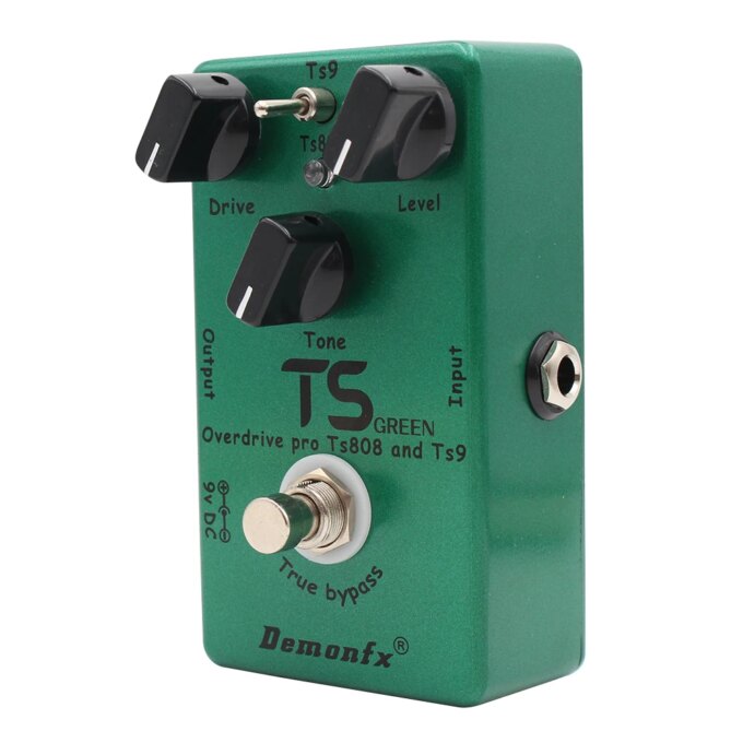 Demonfx TS GREEN High Quality Combine TS9 And TS808 Overdrive Booster Guitar Effect Pedal Hole Device - Image 4