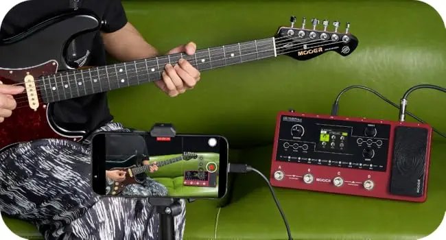 MOOER GE150 Pro/Pro Li New Guitar Amp Modelling Multi Effects Pedal Built-in 9 hrs Battery with 4 Footswitches, IR Loader,
