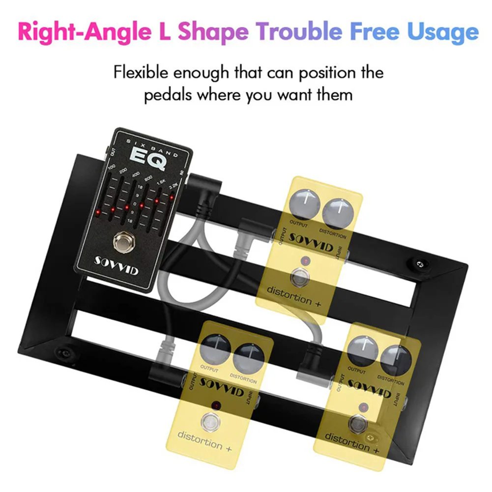 15cm 6.35mm Guitar Effects Pedal Cable Connector 1/4in Plug Wire Right Angle 15cm 6.35mm Guitar Effects Pedal Cable Connector 1/4in Plug Wire Right Angle