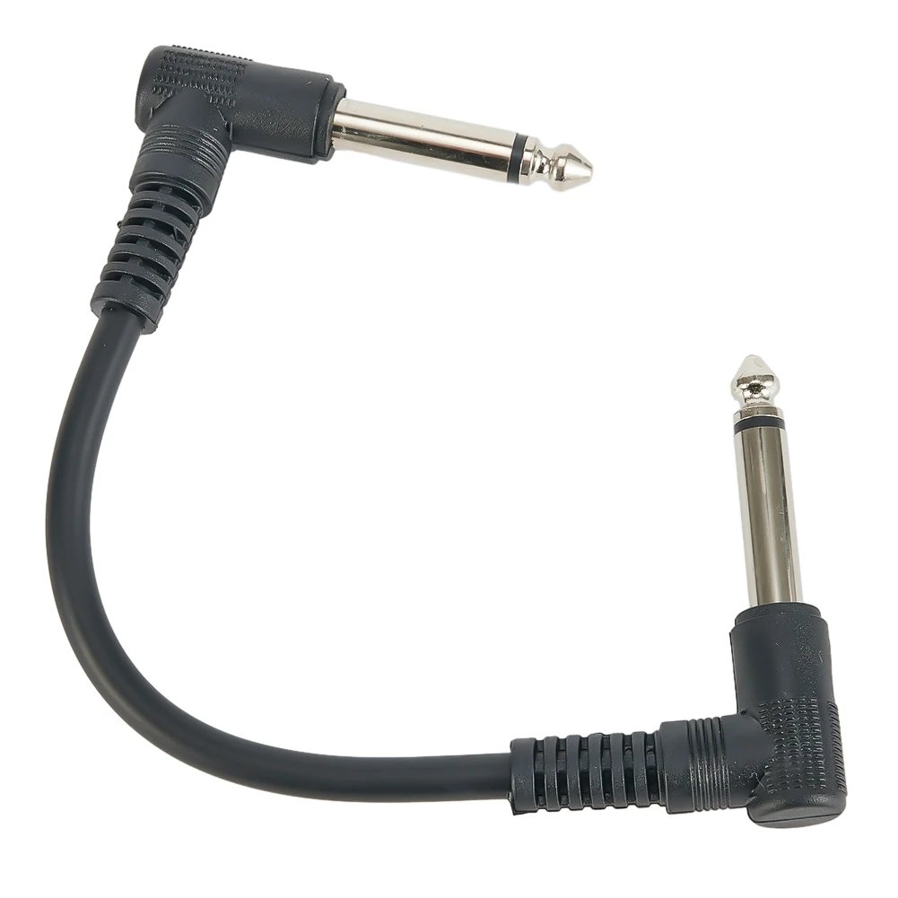 15cm 6.35mm Guitar Effects Pedal Cable Connector 1/4in Plug Wire Right Angle 15cm 6.35mm Guitar Effects Pedal Cable Connector 1/4in Plug Wire Right Angle