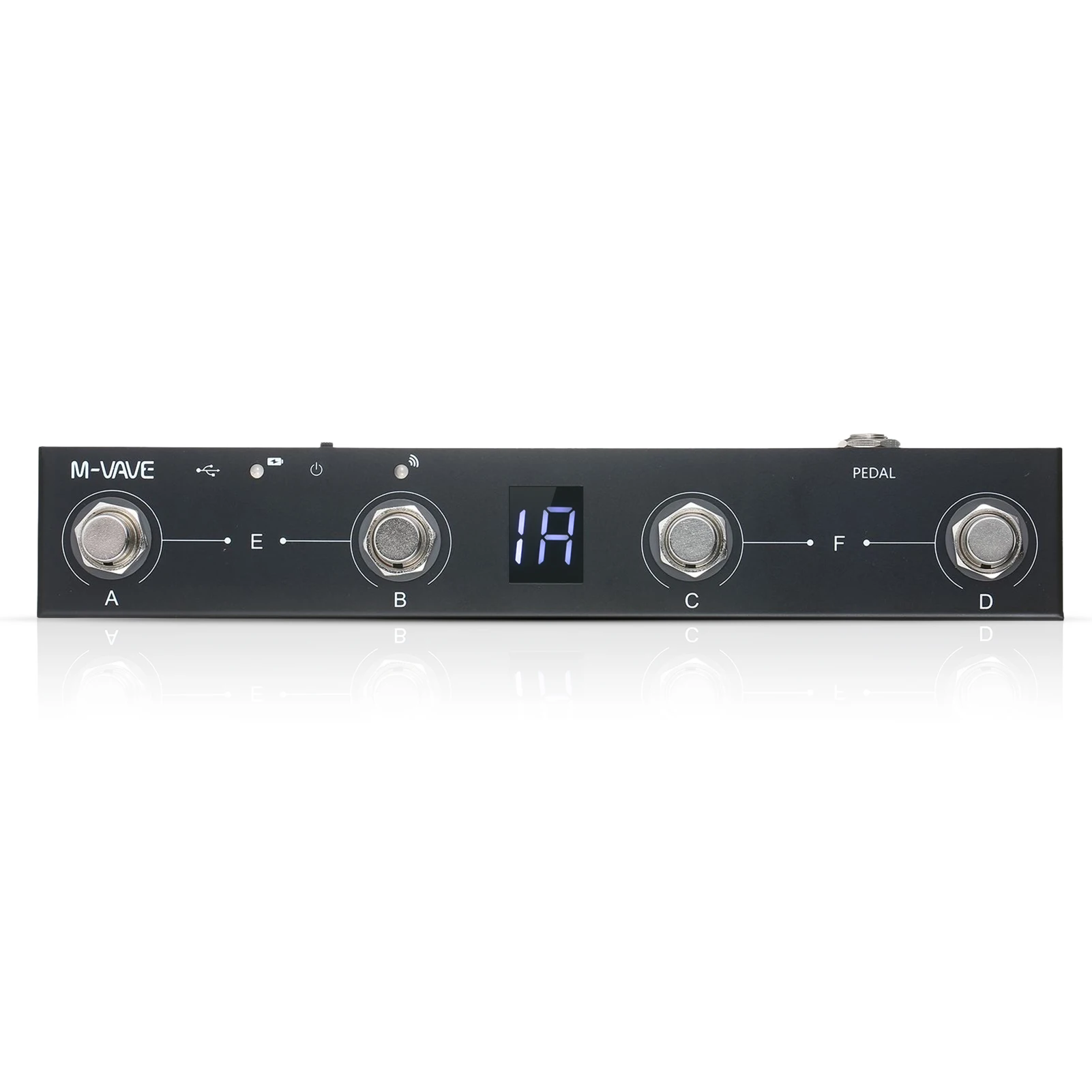 M-VAVE Chocolate BT Wireless MIDI Controller Rechargeable 4 Buttons Portable MIDI Foot Controller Pedal APP Control 2024