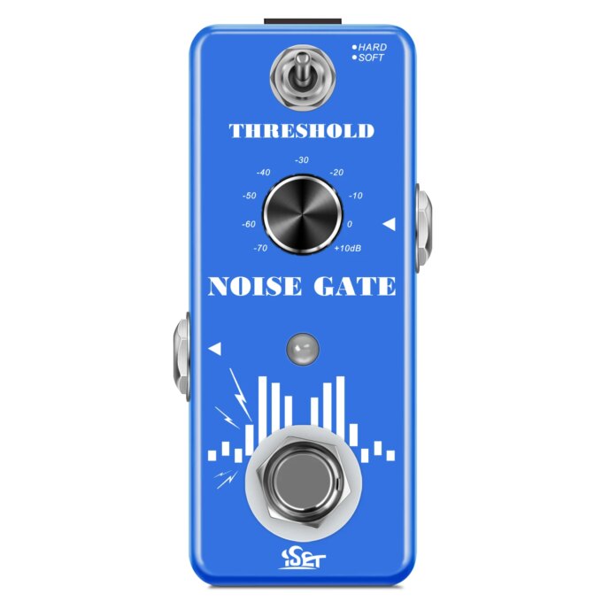 ISET PD-1 Guitar Noise Gate Pedal Noise Killer Pedal Noise Suppression Effect For Electric Guitar Hard Soft 2 Modes True Bypass