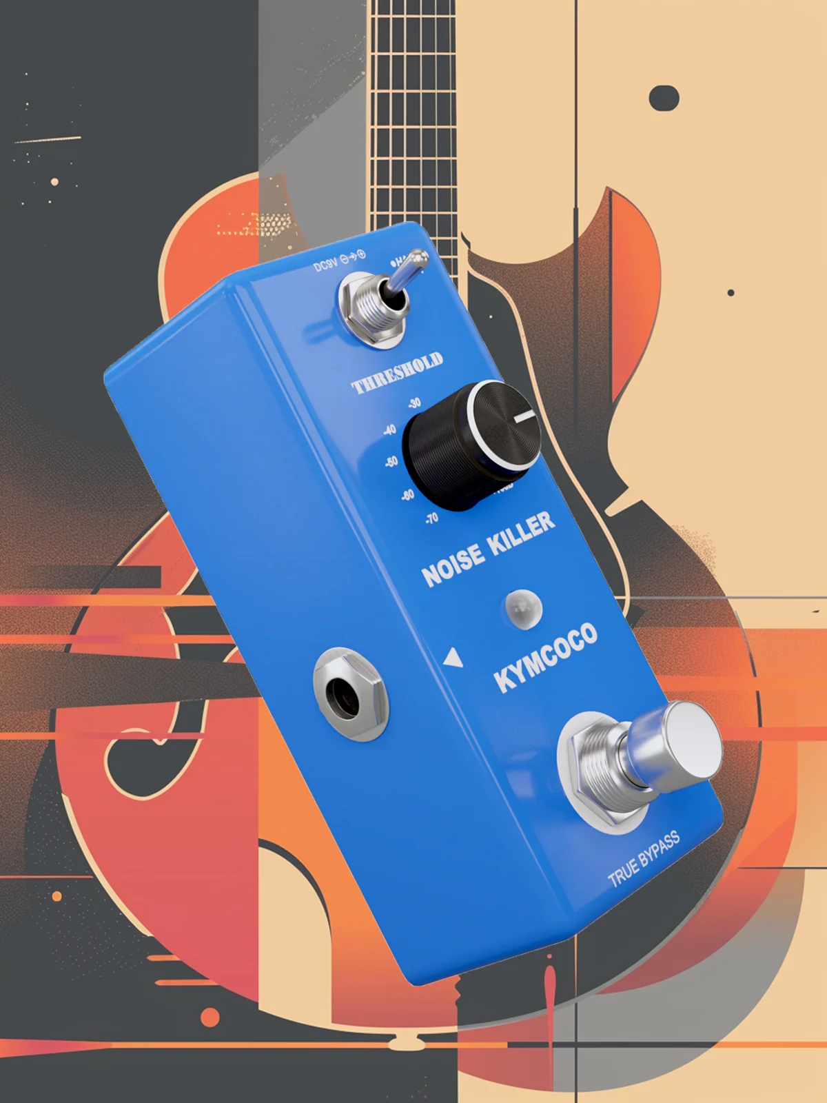 ISET PD-1 Guitar Noise Gate Pedal Noise Killer Pedal Noise Suppression Effect For Electric Guitar Hard Soft 2 Modes True Bypass