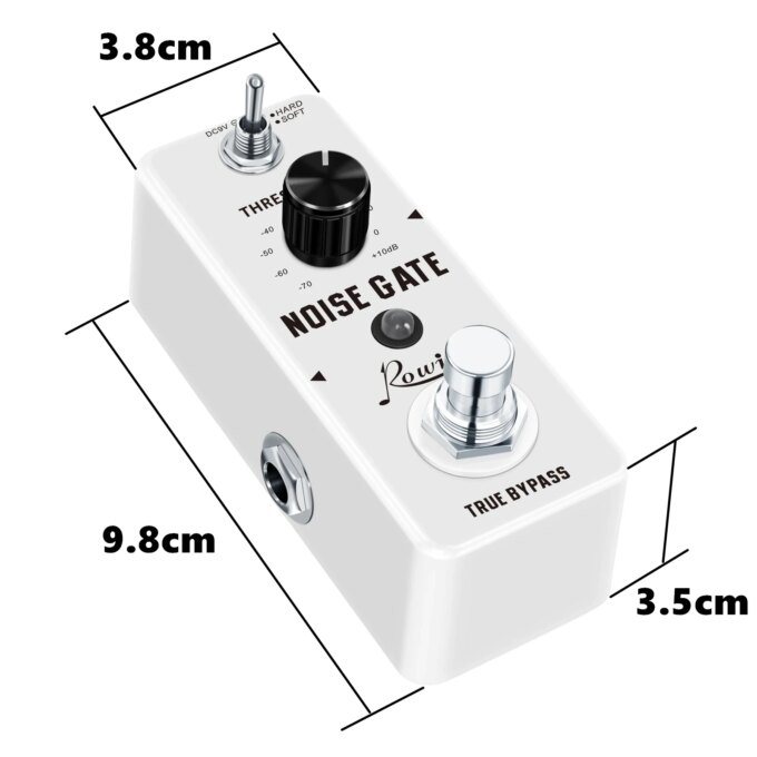 Rowin Noise Gate Guitar Pedal Guitar Effect Pedals Noise Suppression Effects For Electric Guitar Hard Soft 2 Modes - Image 4