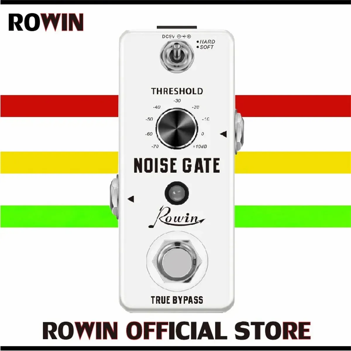 Rowin Noise Gate Guitar Pedal Guitar Effect Pedals Noise Suppression Effects For Electric Guitar Hard Soft 2 Modes
