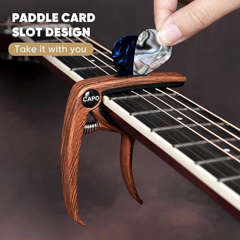 NEW Guitar Capo, 3in1 Zinc Metal Capo for Acoustic and Electric Guitars (with Pick Holder and 5Picks),Ukulele,Mandolin,Banjo NEW Guitar Capo, 3in1 Zinc Metal Capo for Acoustic and Electric Guitars (with Pick Holder and 5Picks),Ukulele,Mandolin,Banjo