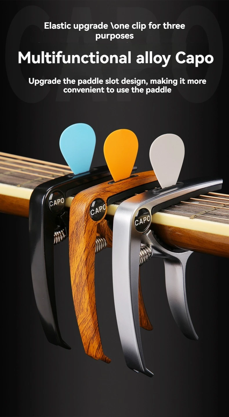 NEW Guitar Capo, 3in1 Zinc Metal Capo for Acoustic and Electric Guitars (with Pick Holder and 5Picks),Ukulele,Mandolin,Banjo NEW Guitar Capo, 3in1 Zinc Metal Capo for Acoustic and Electric Guitars (with Pick Holder and 5Picks),Ukulele,Mandolin,Banjo