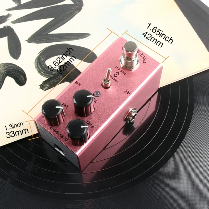 Fuzz Pedal Guitar Effect Pedal Classic Mini Fuzz Pedal For Electric Guitar True Bypass Adjust Tone Intensity 1/4 Jack - Image 6