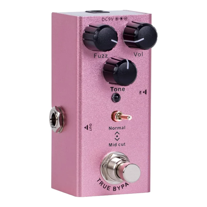 Fuzz Pedal Guitar Effect Pedal Classic Mini Fuzz Pedal For Electric Guitar True Bypass Adjust Tone Intensity 1/4 Jack