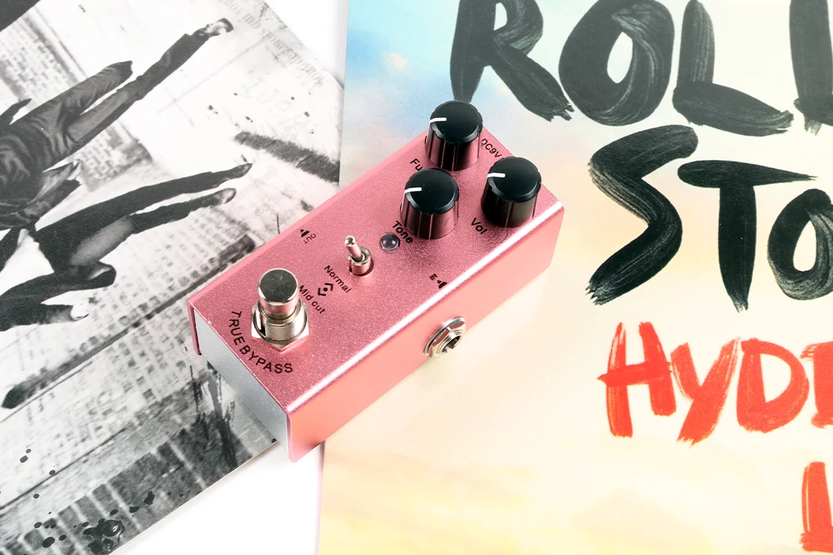 Fuzz Pedal Guitar Effect Pedal Classic Mini Fuzz Pedal For Electric Guitar True Bypass Adjust Tone Intensity 1/4 Jack