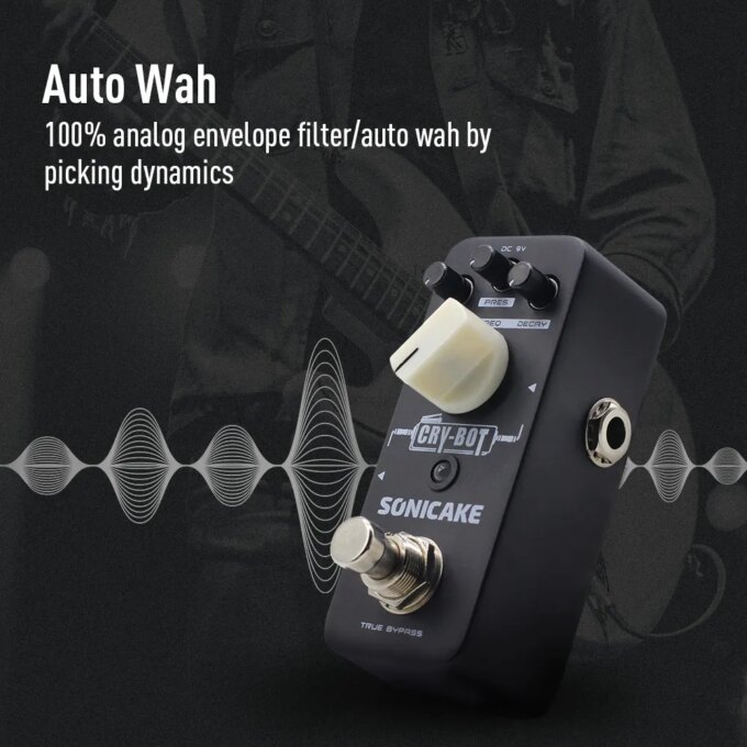 SONICAKE Cry-Bot Auto Wah Envelope Filter Funky Bass Guitar Effects Pedal QSS-07 - Image 2